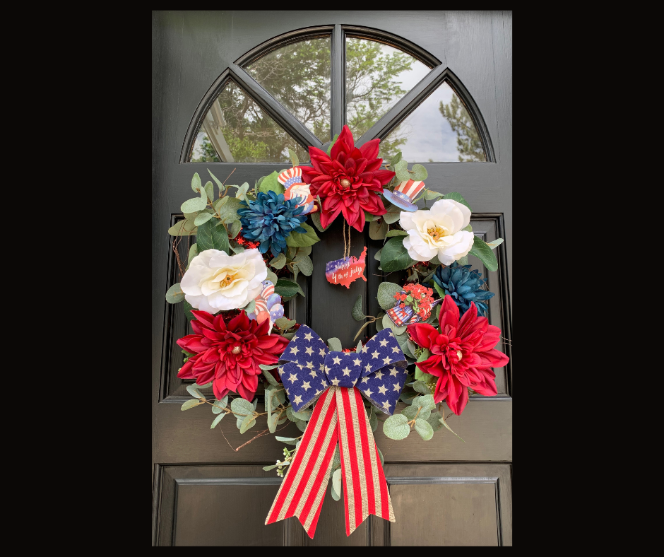 Interchangeable Patriotic DIY Wreath Kit - Your Easy Solution for Seasonal Decorating!