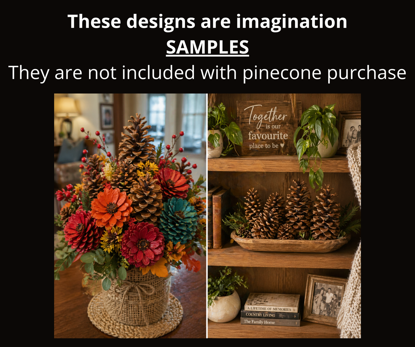 Large Pinecones for Crafts ~ Natural Colorado Pinecones for DIY Decor