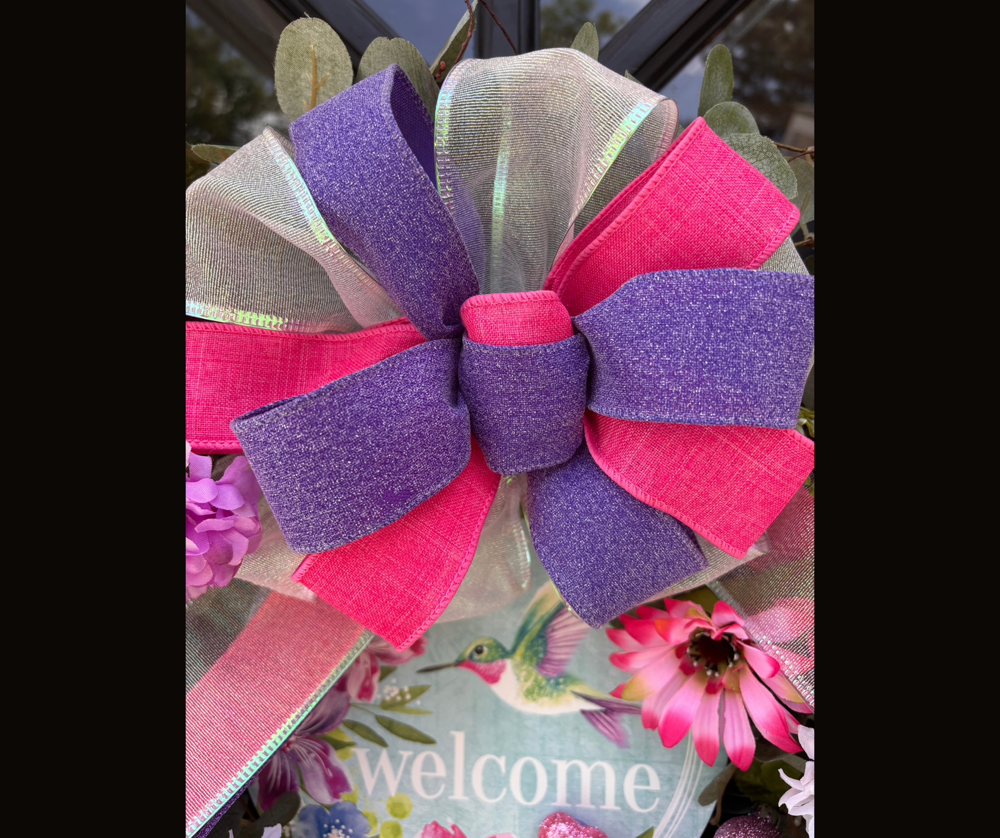 Summer Hummingbird & Butterfly Wreath Kit | Interchangeable Floral Front Door Decor