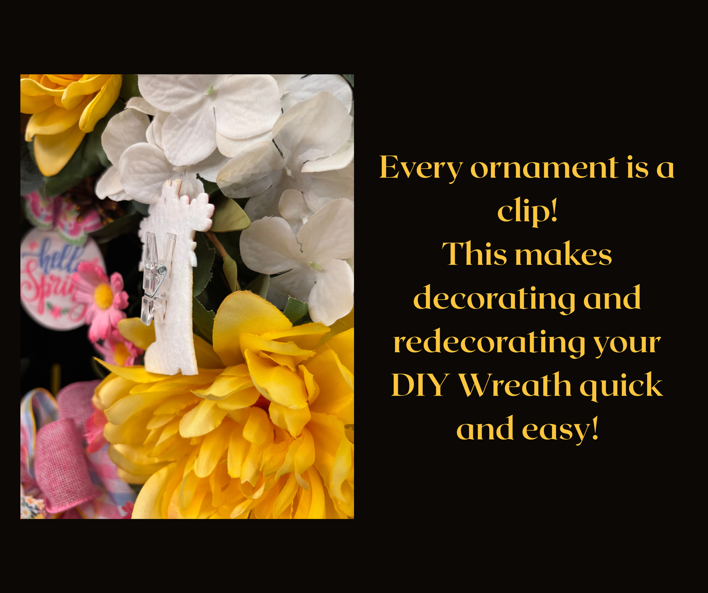 Easter Bunny Booty Wreath Kit With Bonus Spring Kit