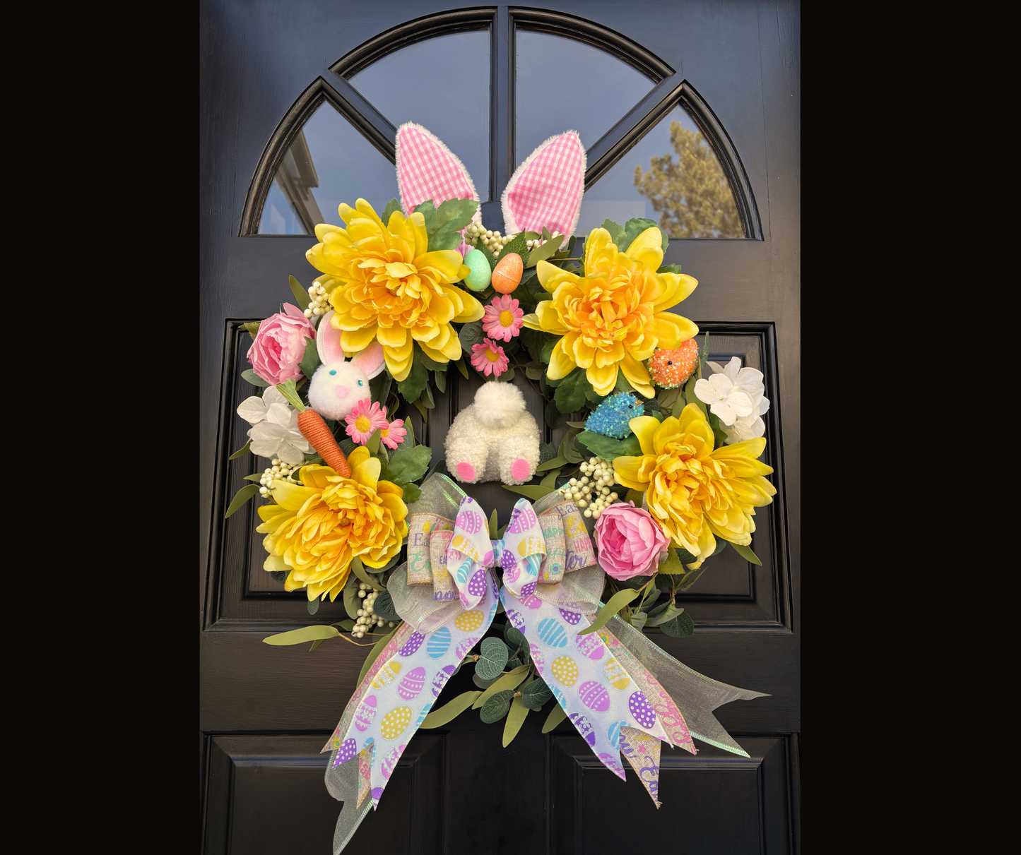 Easter Bunny Booty Wreath Kit With Bonus Spring Kit