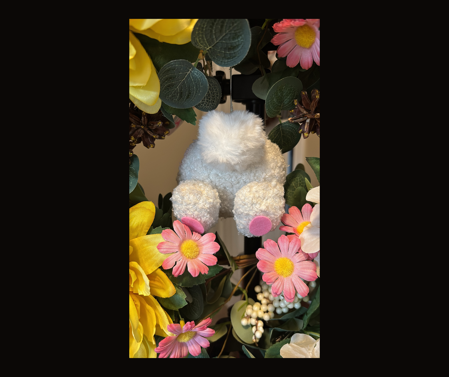 Easter Bunny Booty Wreath Kit With Bonus Spring Kit