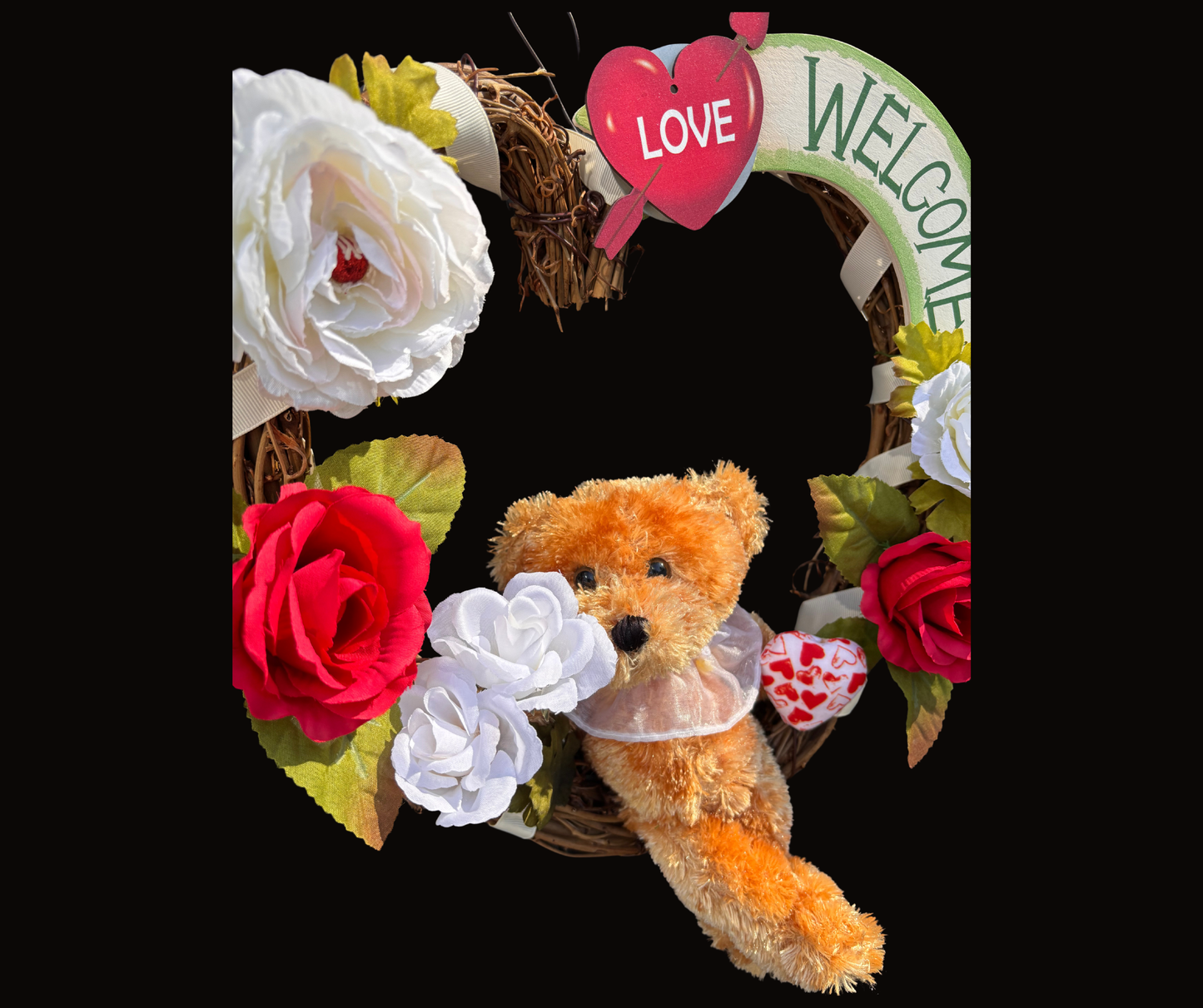 Teddy Bear Interchangeable Wreath With 12 Monthly Décor Kits | Year Round Seasonal Décor for Moms & Elderly Loved Ones