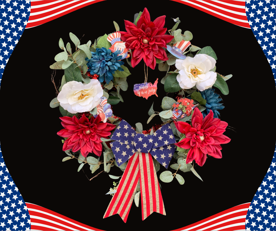 Interchangeable Patriotic DIY Wreath Kit - Your Easy Solution for Seasonal Decorating!