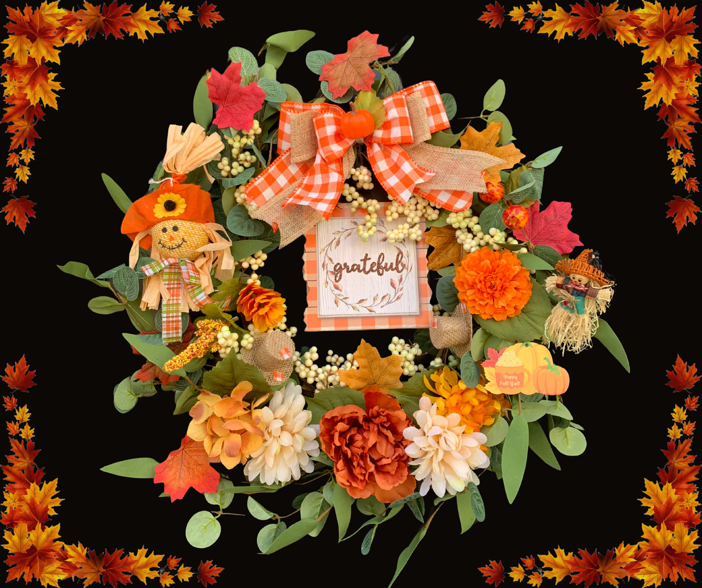 Happy Scarecrow Wreath Kit