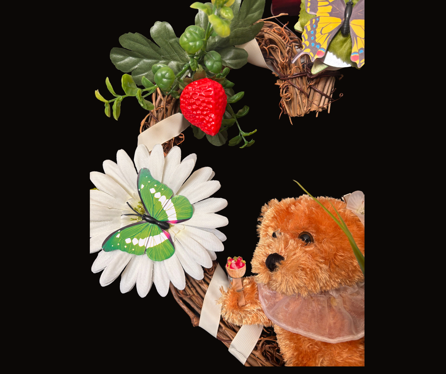 Teddy Bear Interchangeable Wreath With 12 Monthly Décor Kits | Year Round Seasonal Décor for Moms & Elderly Loved Ones