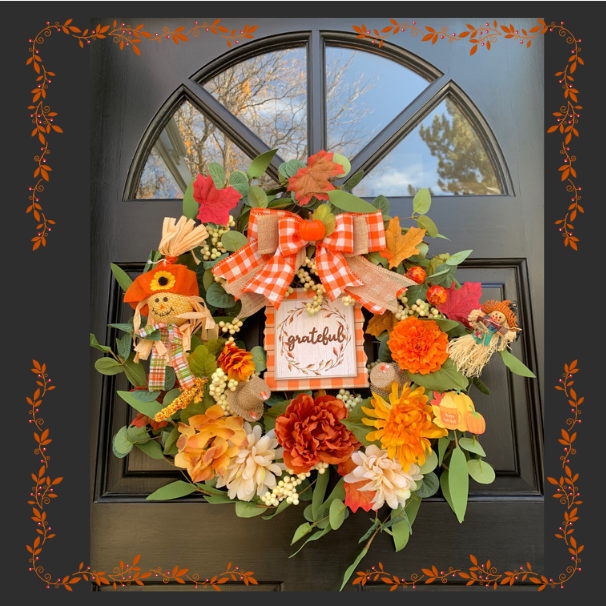 Happy Scarecrow Wreath Kit