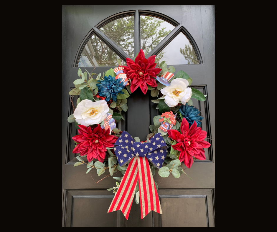 Interchangeable Patriotic DIY Wreath Kit - Your Easy Solution for Seasonal Decorating!