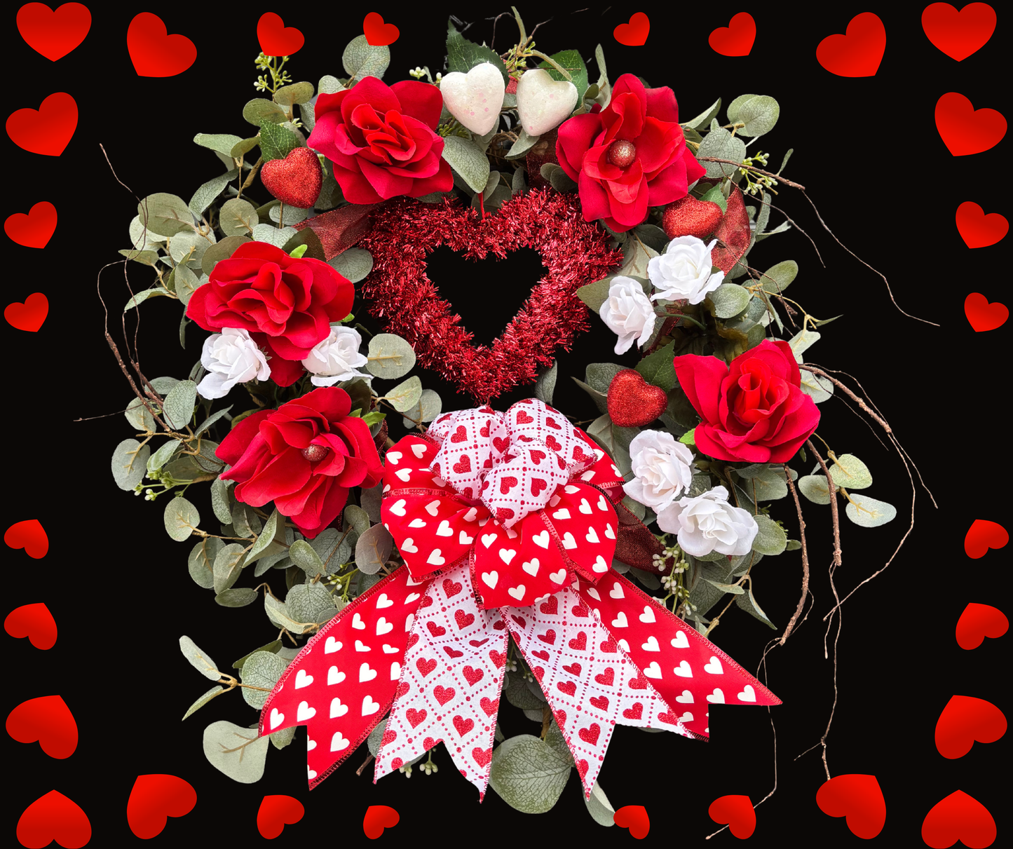Love and Hearts Valentines Themed DIY Wreath Kit