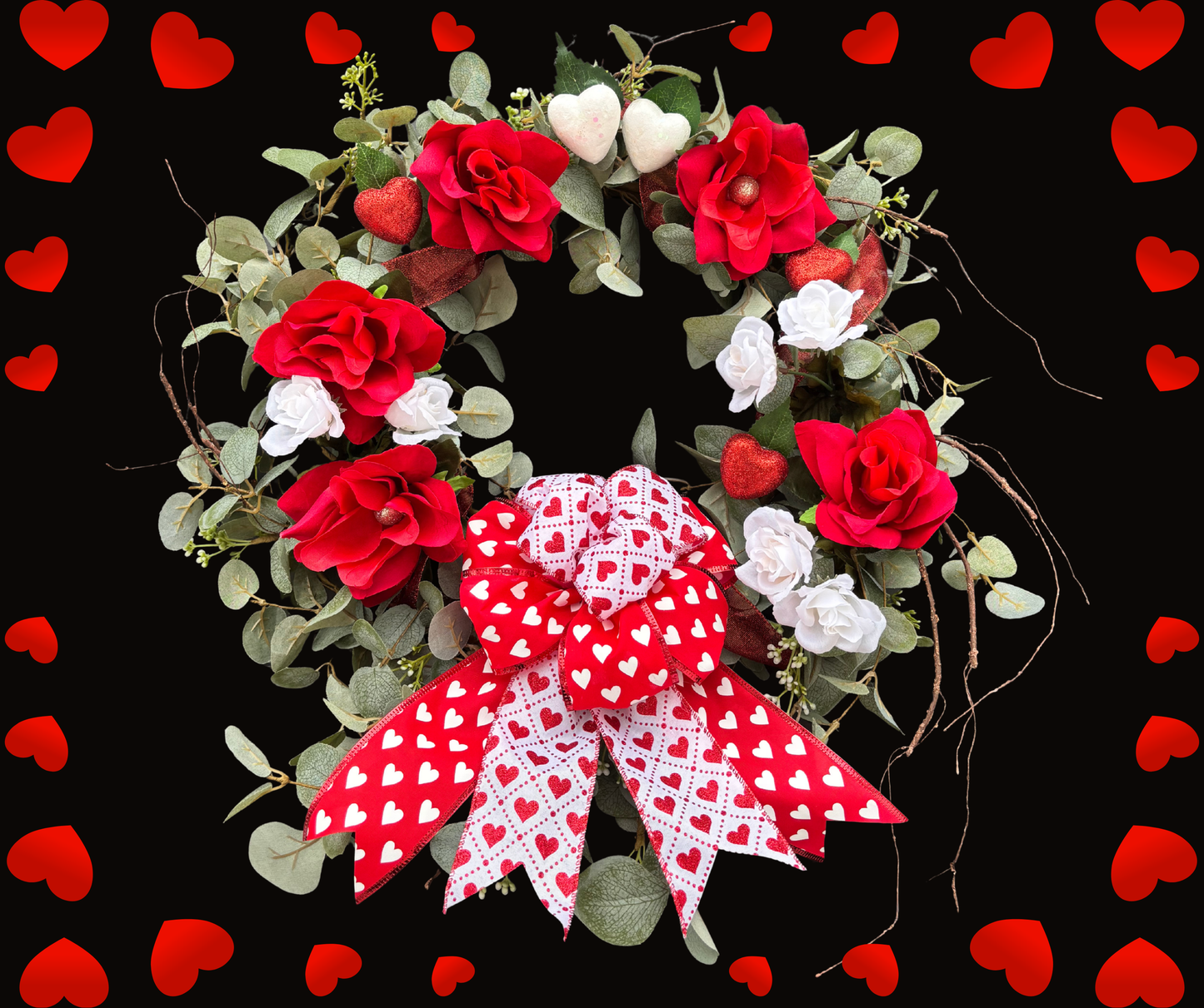 Love and Hearts Valentines Themed DIY Wreath Kit
