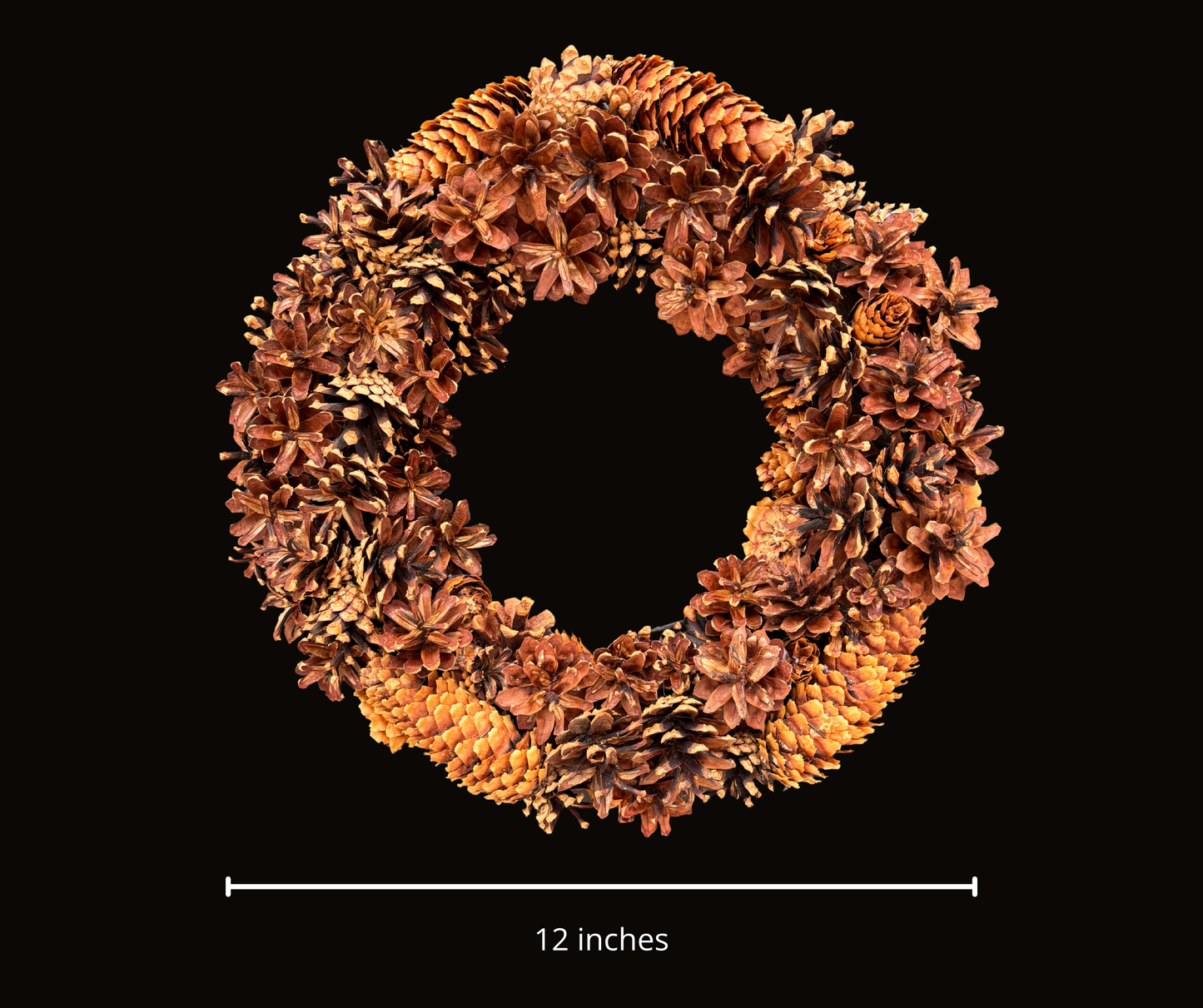 Rustic Pinecone Wreath Kit | Interchangeable Year-Round Seasonal Wreath | Handmade Natural Pinecone Door Decor