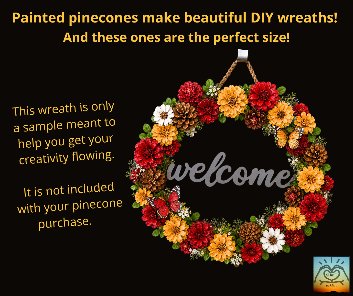Mini Pinecones for Crafts (25 Pack) – Small Pinecones for DIY Wreaths, Rustic Home Decor & Seasonal Projects