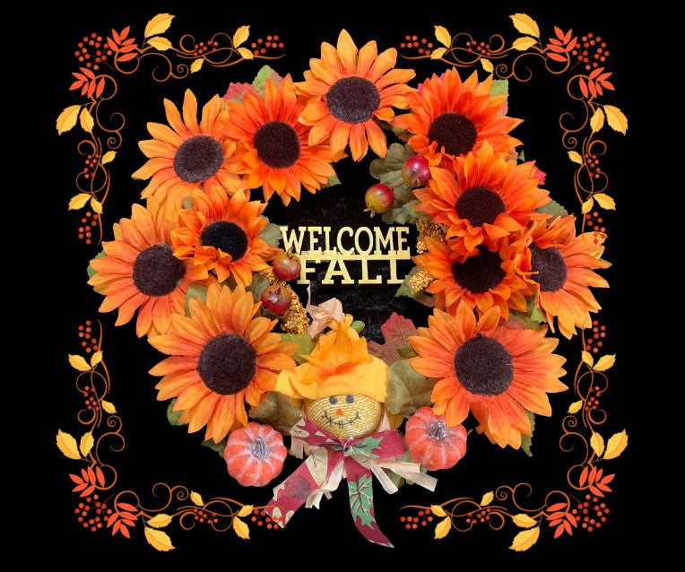 Welcome Fall Kit With Vibrant Sunflowers