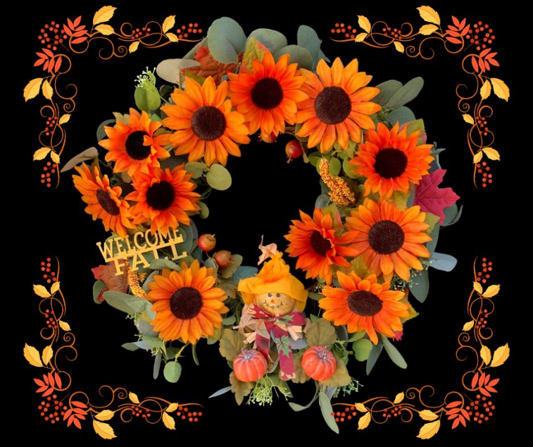 Welcome Fall Kit With Vibrant Sunflowers