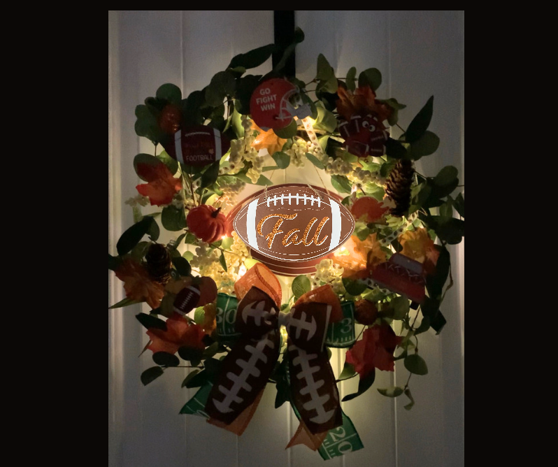 Fun and Fabulous Fall Football Wreath Kit