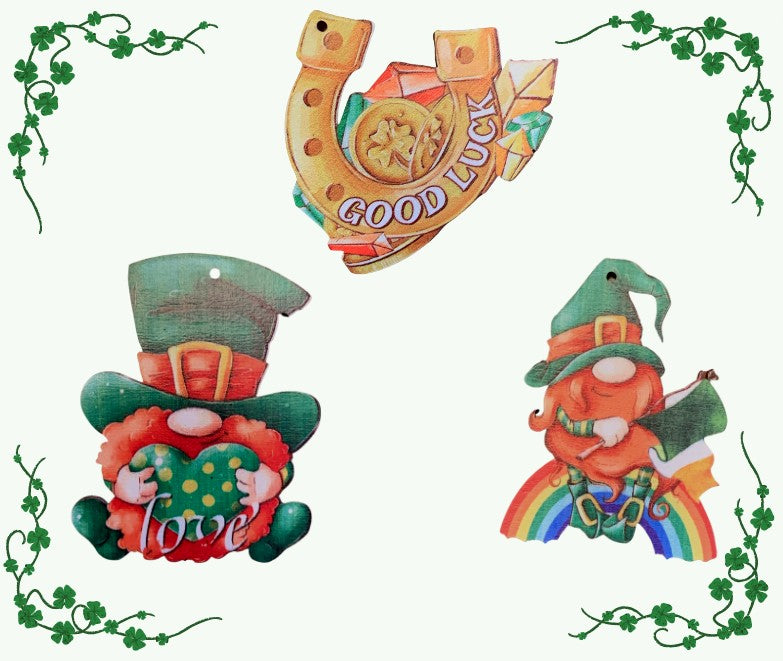 Luck Of The Irish St. Patrick's Day Ornament Trio