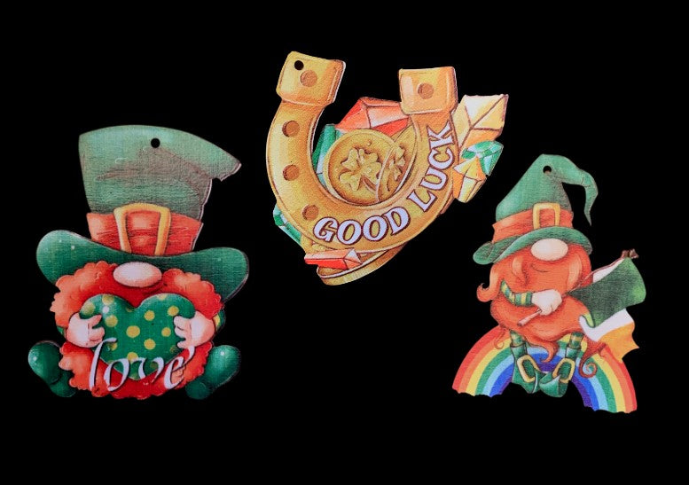 Luck Of The Irish St. Patrick's Day Ornament Trio